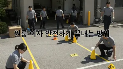 원룸 이사, 안전하게 끝내는 방법!