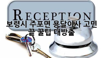 보령시 주포면 용달이사🚚💨 고민 끝! 꿀팁 대방출🍯